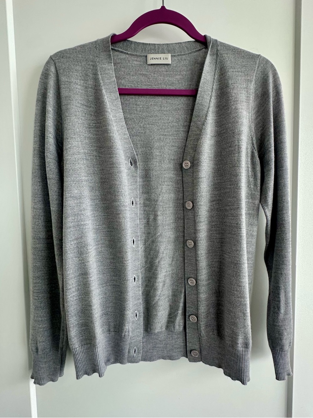Jennie Liu 100% merino cardigan